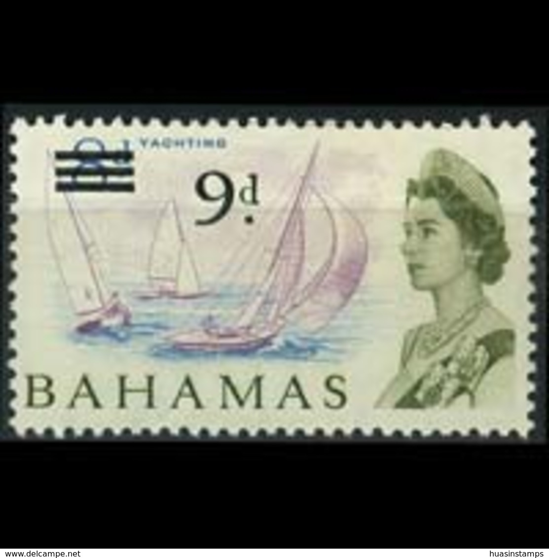 BAHAMAS 1965 - Scott# 221 Sailship Surch. Set Of 1 MNH - Bahamas (1973-...)