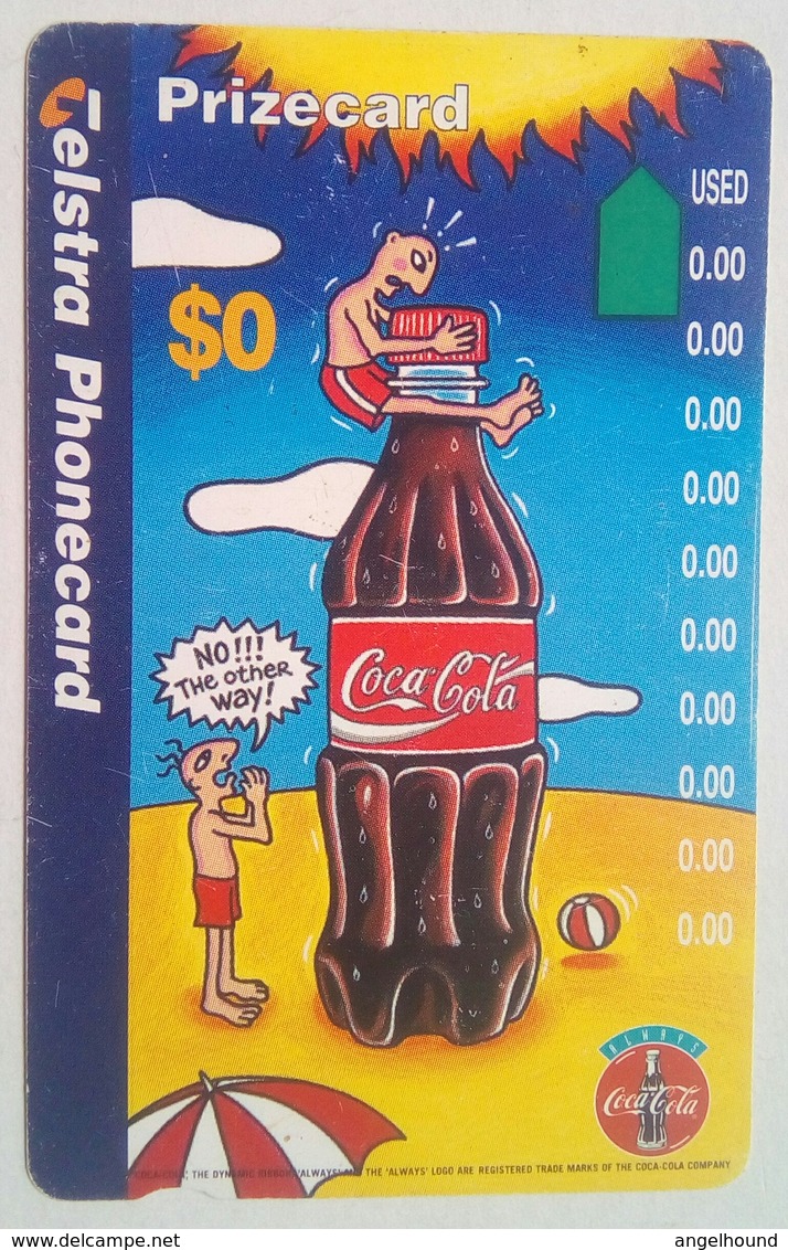 Australia Coca Cola Prizecard - Australia