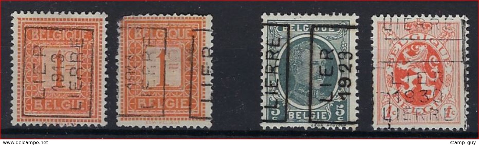 ROLLER PRECANCELS - Lotje LIER / LIERRE Op PELLENS , HOUYOUX En HERALDIEKE LEEUW ; Staat Zie Scan ! - Roulettes 1910-19