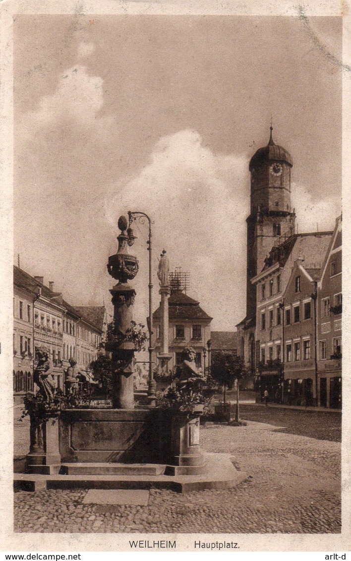 DC1933 - Weilheim In Oberbayern Hauptplatz - Weilheim