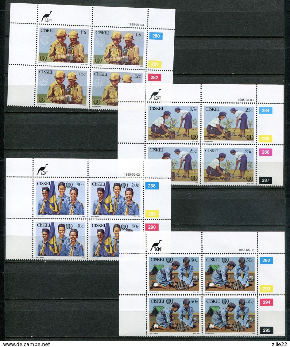 Ciskei Mi# 75-8 Zylinderböcke Postfrisch/MNH Controls - Youth Year - Ciskei