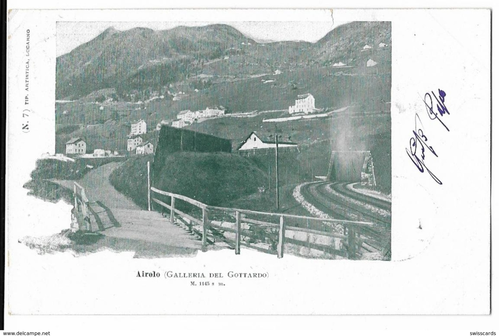 AIROLO: Aussenquartier, Tunnel 1901 - Airolo