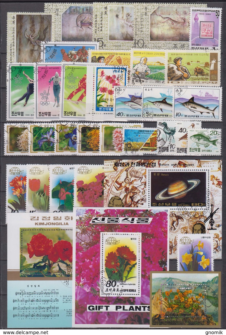North Korea - 1972-96 Stamp Accumulation (Used) - Korea (Nord-)