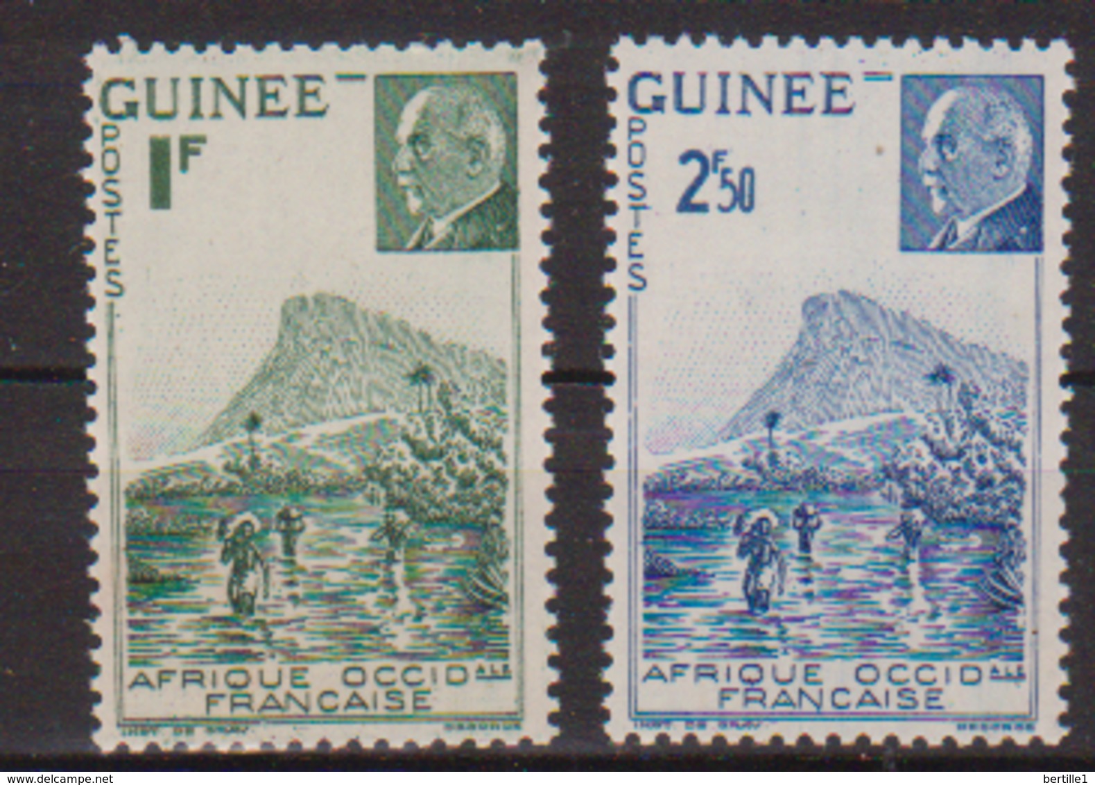 GUINEE  N°  YVERT  :  176/77   NEUF AVEC  CHARNIERES      ( CH   3 / 26 ) - Neufs