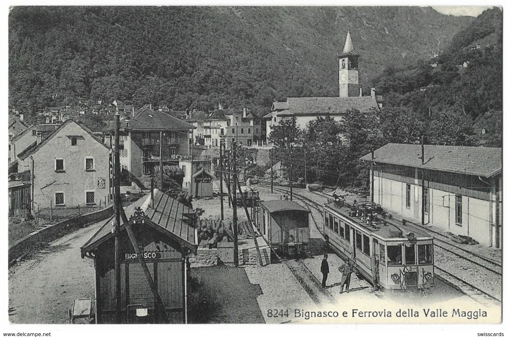 BIGNASCO: Stazione, Ferrovia Della Valle Maggia ~1910 - Maggia