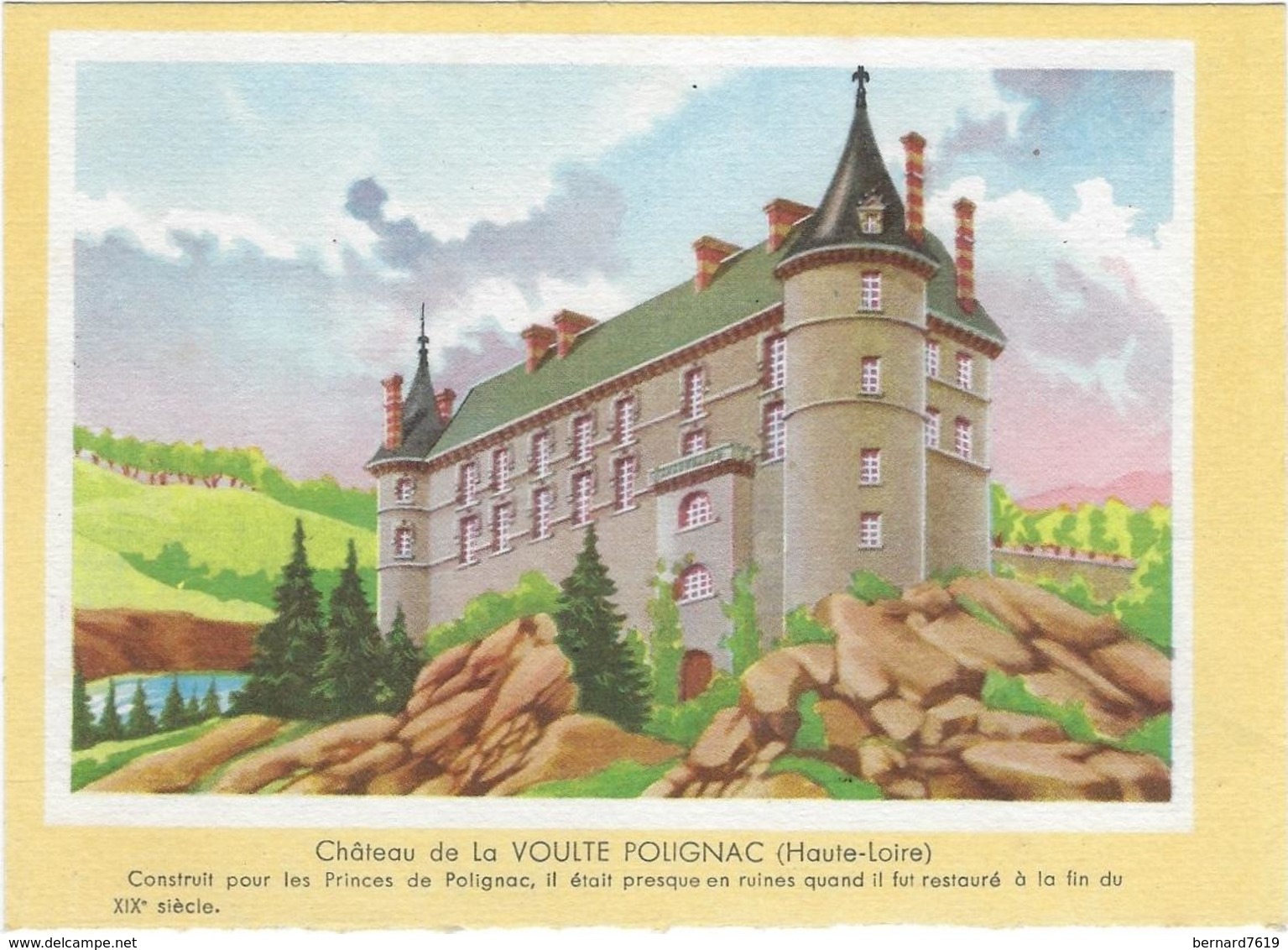 Buvard Biscottes Gregoire  Chateau De La Voulte Polignac 43 - Biscottes