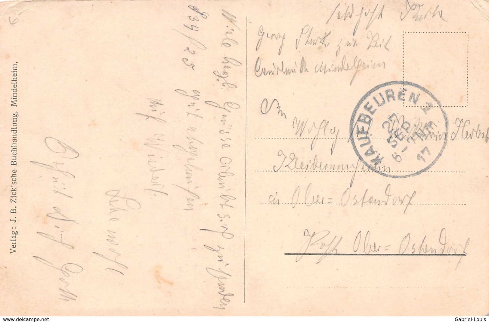 Gruss Aus Mindelheim - Rathaus - Mindeloberg - In Der Heimat Da Gibt Ein Wiedersehn 1914 - Mindelheim