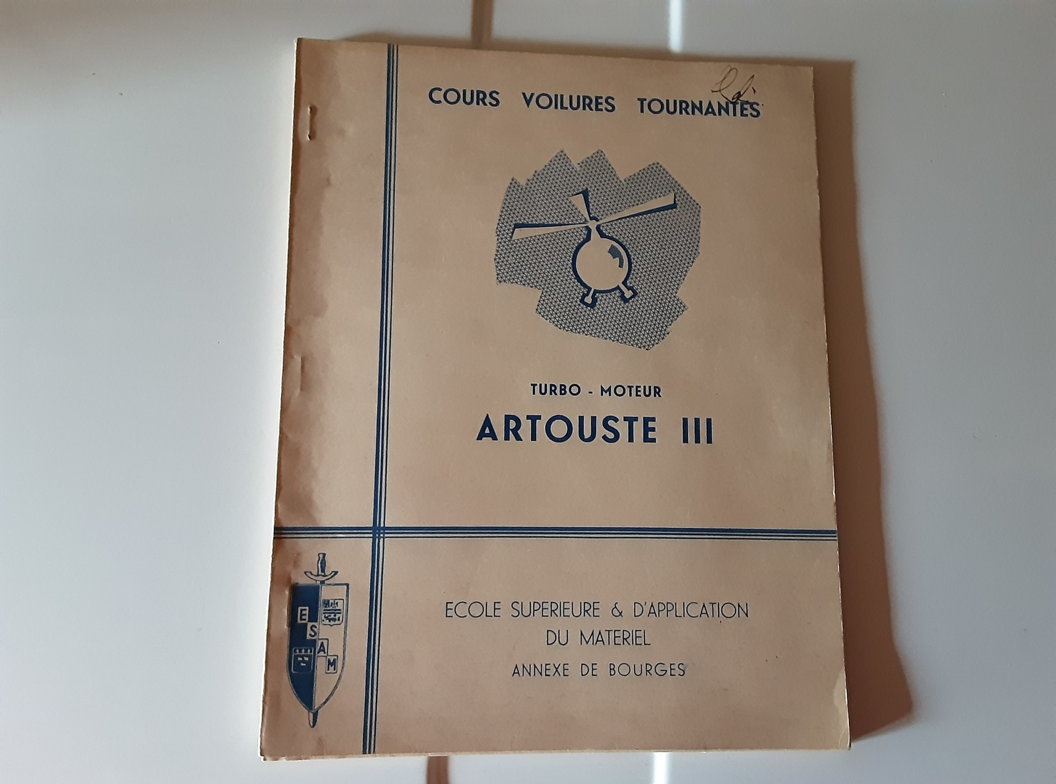 Livret Fascicule Cours Voilures Tournantes Turbo Moteur ARTOUSTE Lll Hélicoptère.?? - Verkehr & Transport