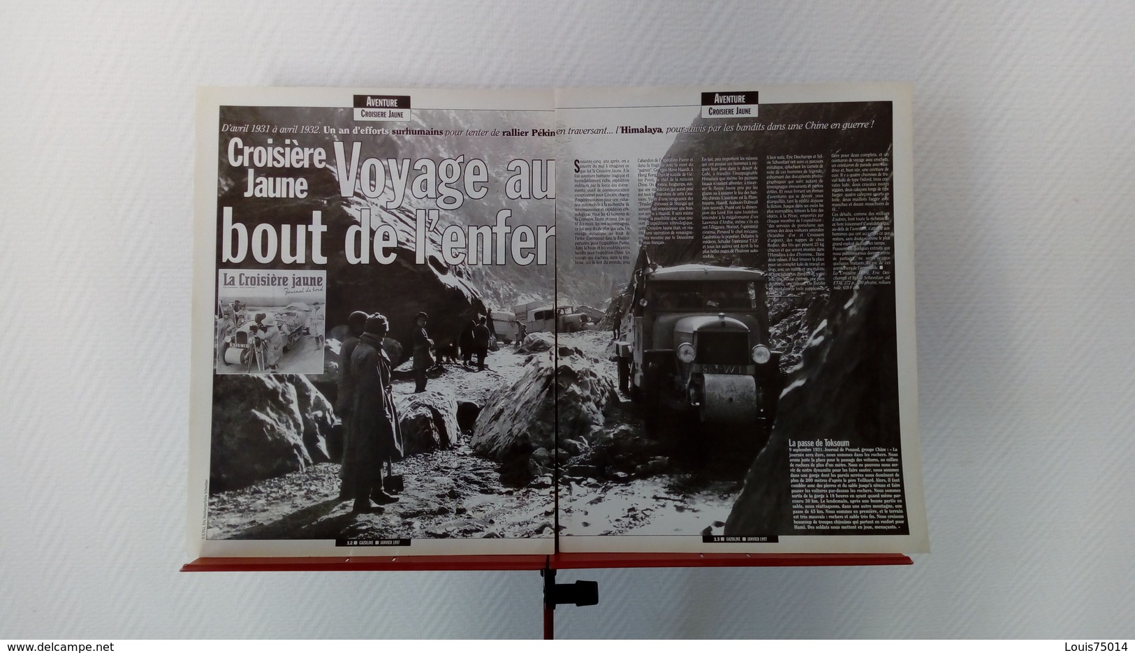 Coupure De Presse Automobile La Croisière Jaune D'avril 1931 à Avril 1932 En Citroen - Auto/Moto