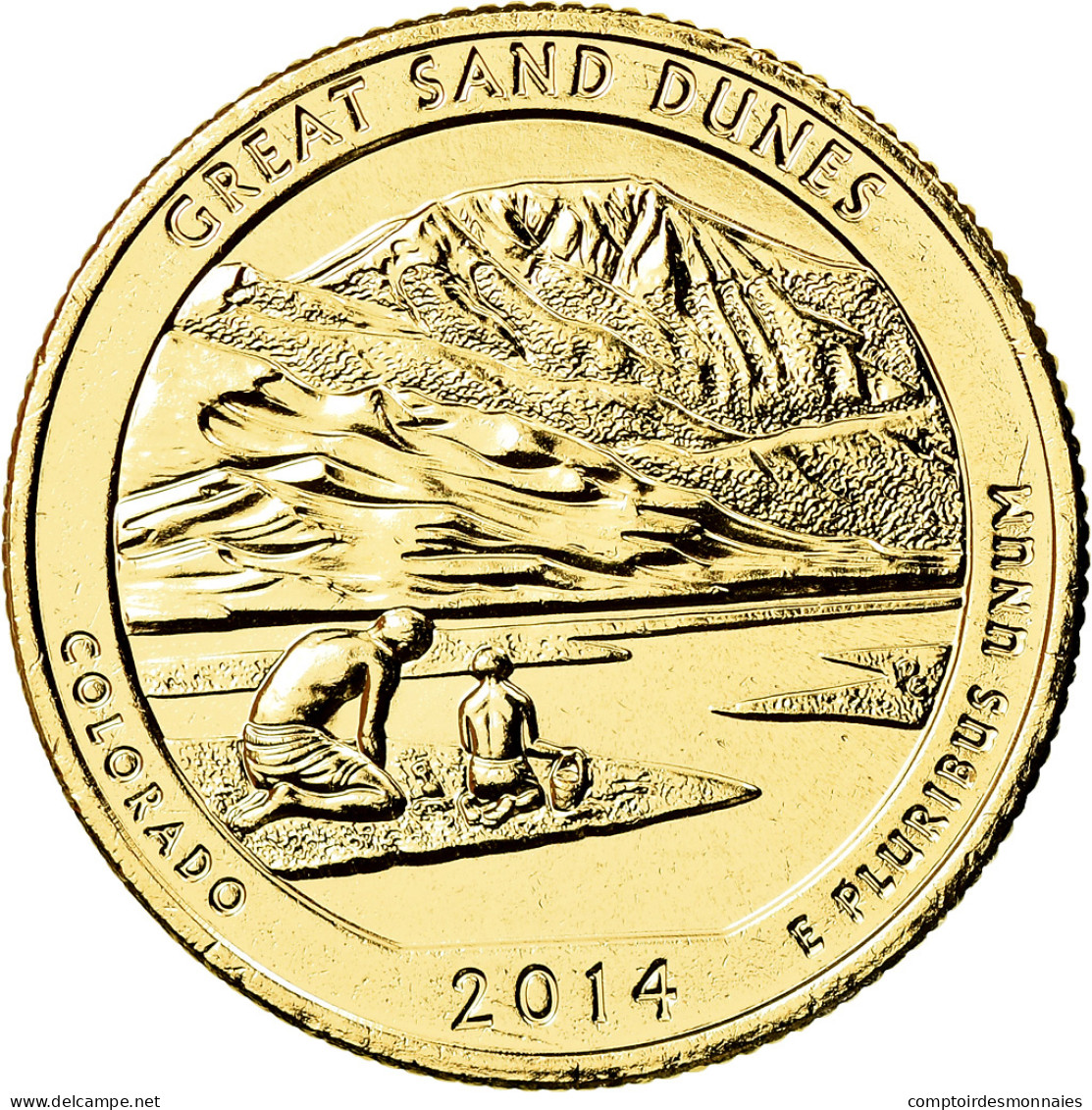 Monnaie, États-Unis, Quarter, 2014, Denver, SPL, Copper-Nickel Clad Copper - 2010-...: National Parks