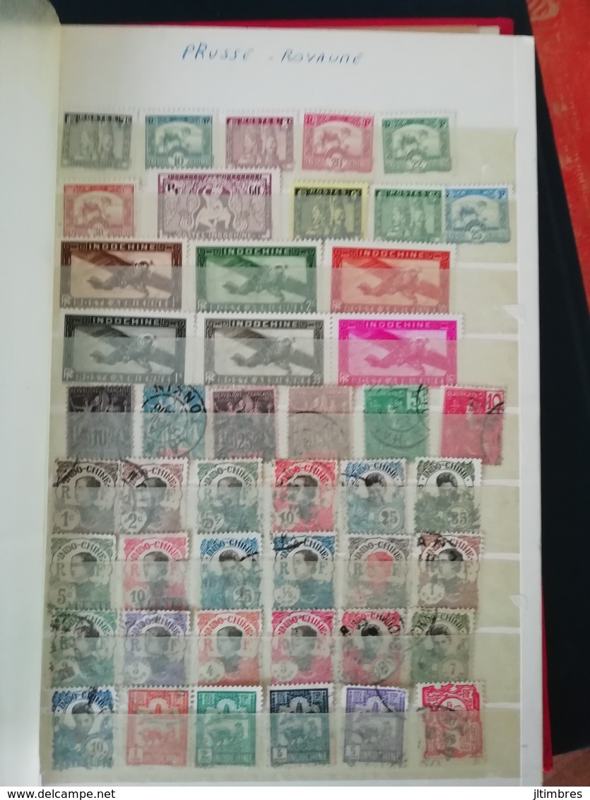 ALBUM plus de 500 timbres des COLONIES FRANCAISES avant indépendance