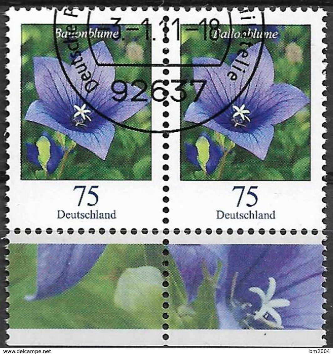 2011  Allm. Fed. Deutschland  Mi.2835 Used  Blumen :  Ballonblume (Platycodon Grandiflorus) - Gebraucht