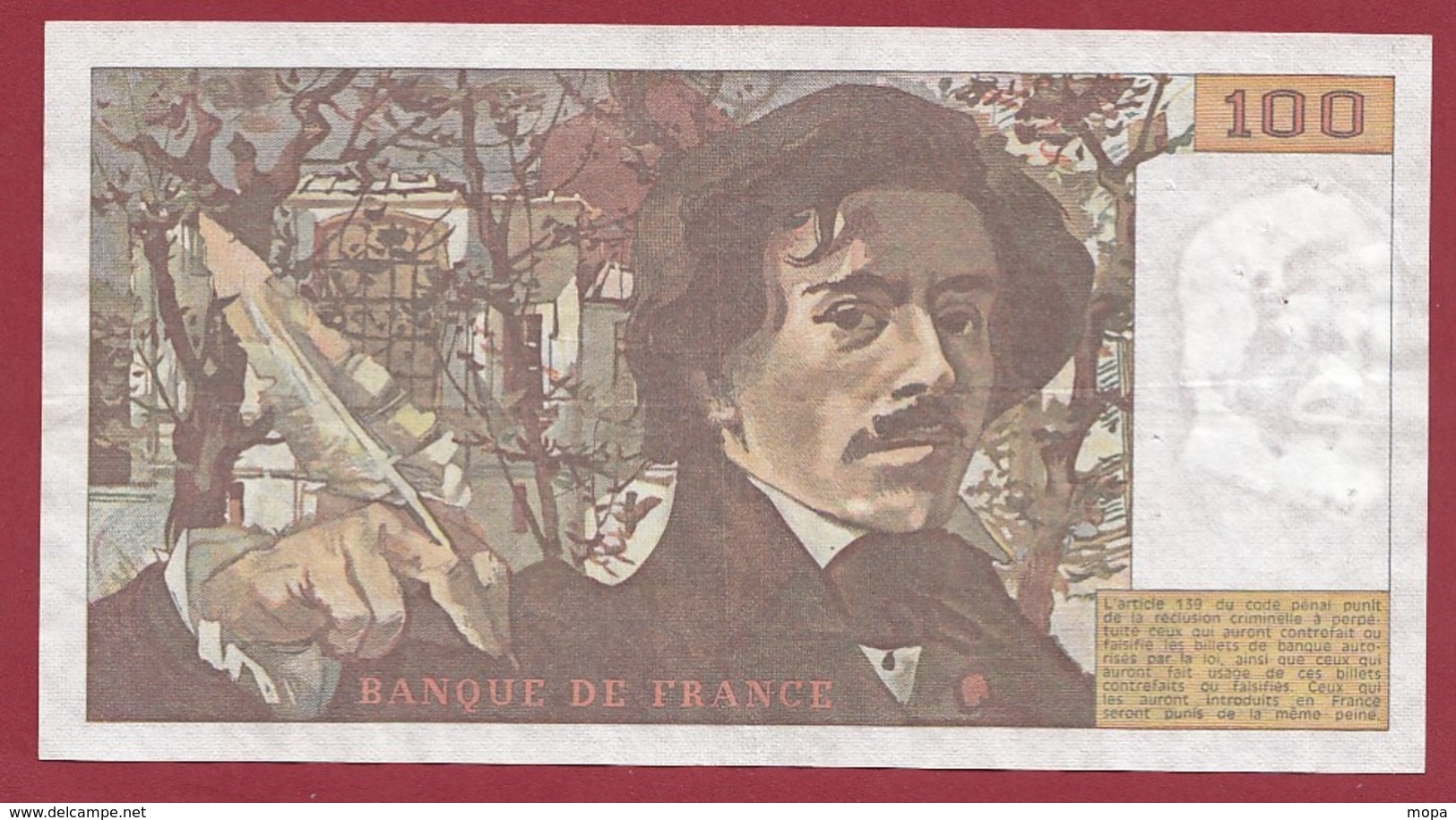 100 Francs "Delacroix" --1979-----TTB+---ALPH.C.12 - 100 F 1978-1995 ''Delacroix''