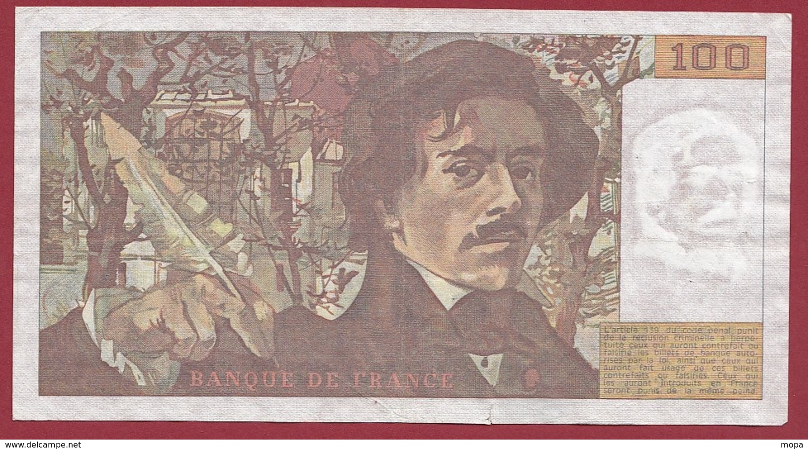 100 Francs "Delacroix" --1981-----TTB---ALPH.G.52 - 100 F 1978-1995 ''Delacroix''