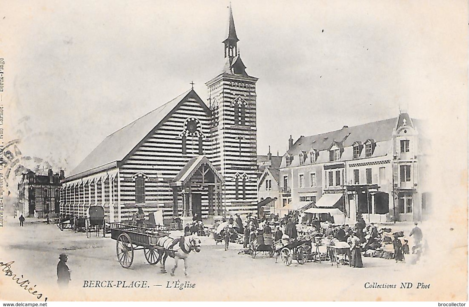 BERCK  ( 62 )  - L'Eglise ( Marché ) - Mercati