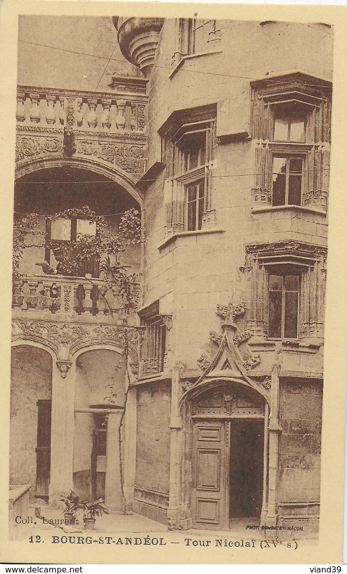 St Andeol - Tour Nicolaï (XVe Siècle) - Coll. Laurent - Bourg-Saint-Andéol