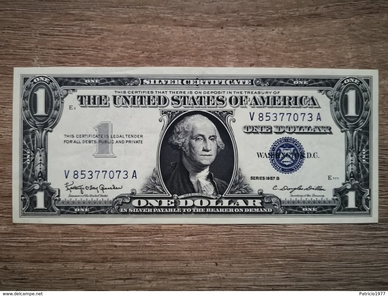 1957-B UNITED STATES SILVER CERTIFICATE $1 (( AUNC )) - Certificats D'Argent (1928-1957)