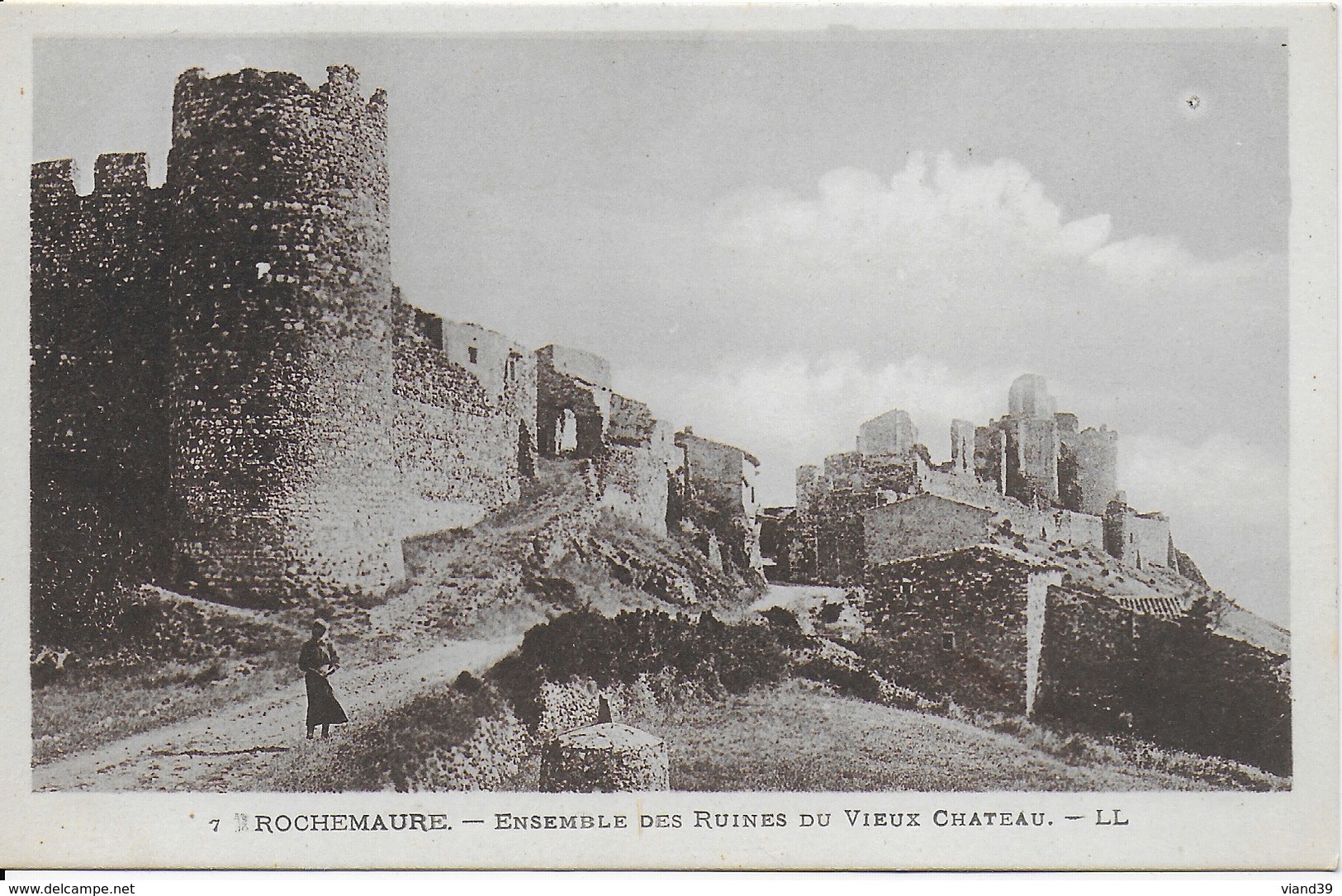 Rochemaure - Ensemble Des Ruines Du Vieux Chateau - Rochemaure