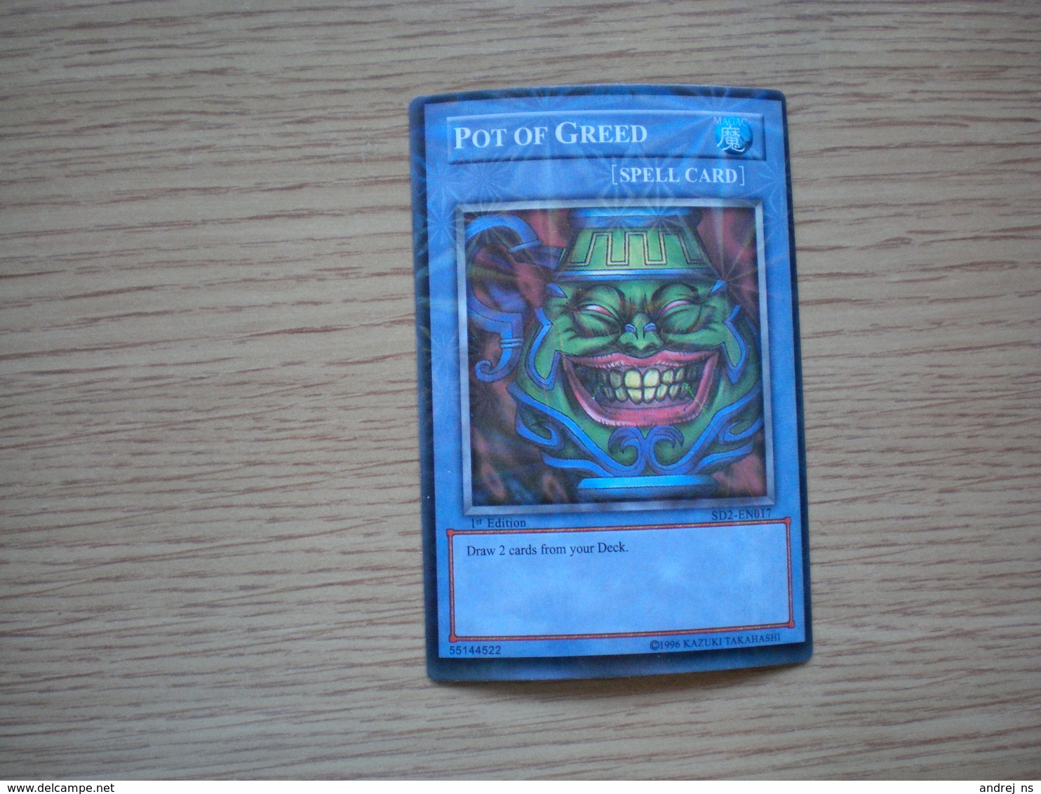 Konami Yu Gi Uh Trading Card Game Pot Greed Spell Card Kazuki Takahashi - Andere & Zonder Classificatie