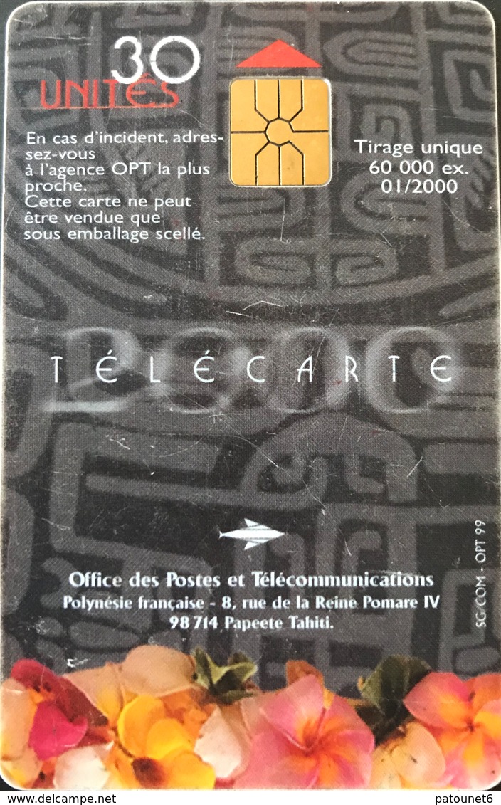 POLYNESIE FRANCAISE  -  PhoneCard  - Maeva 2000  -  30 Unités  -  PF 93 - Polynésie Française