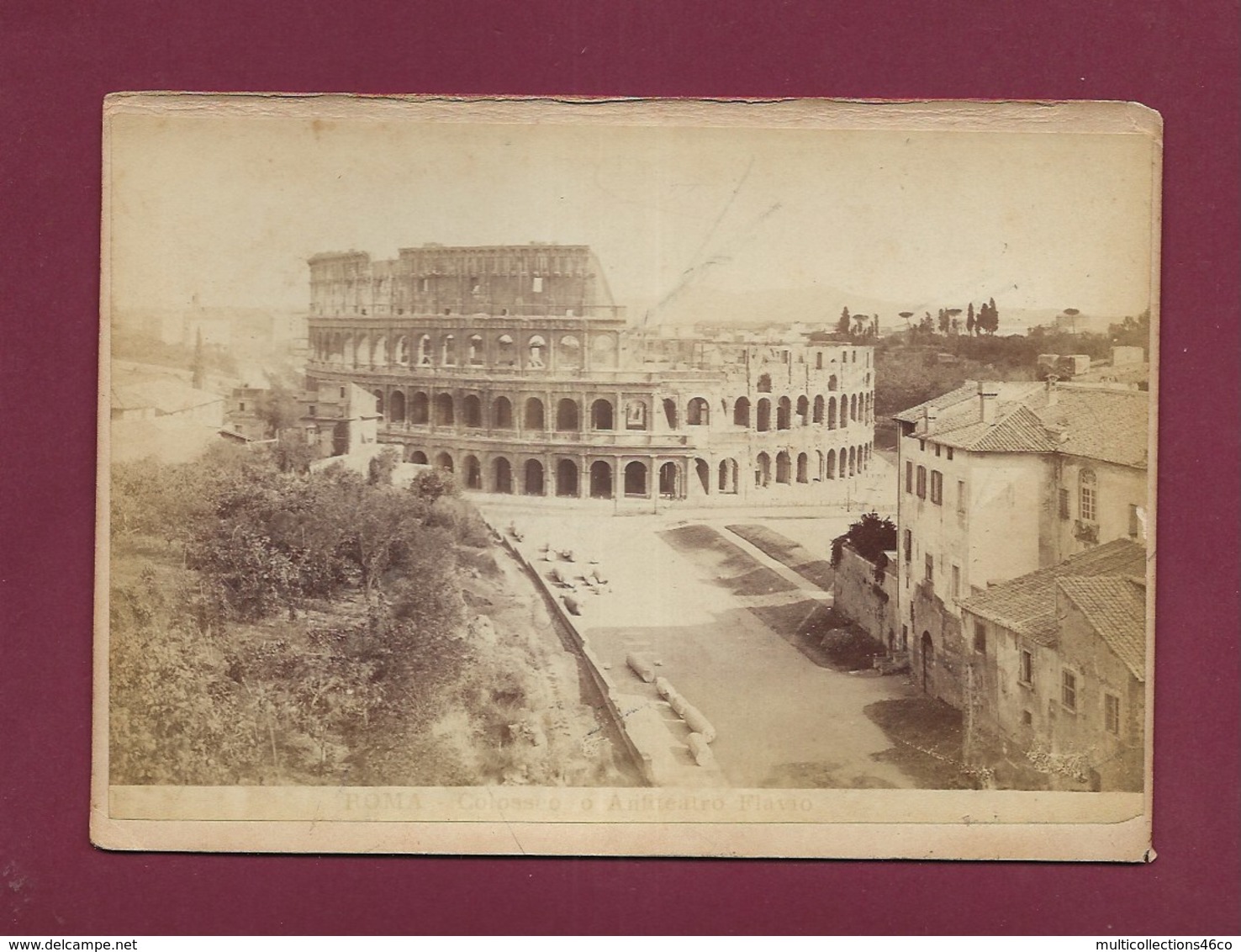 220520B - PHOTO ALBUMINEE - ITALIE ROMA Colosseo O Antiteatro Flavio - Colosseum