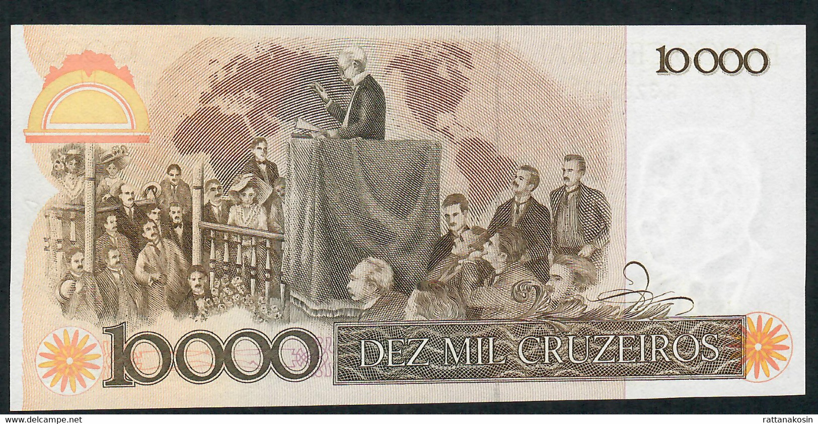 BRAZIL P203a 10.000 CRUZEIROS (1984) Sign.21 #A3289------A    UNC. - Brasilien