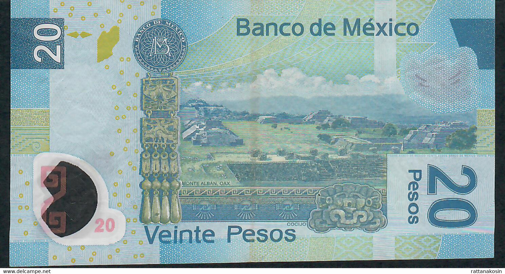 MEXICO  P122g   20 PESOS 23.4.2009    Serie K       VF NO P.h. ! - Mexique