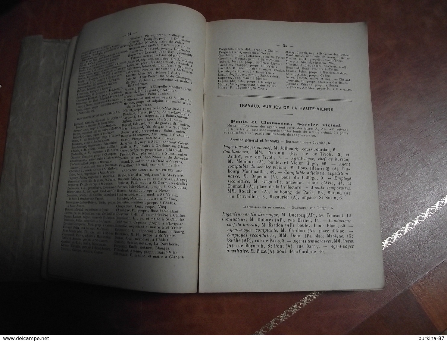 ALMANACH, Annuaire LIMOUSIN, 1888, Cour D'appel Et Diocèse De Limoges - Formato Piccolo : ...-1900