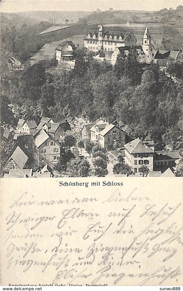 Schönberg Mit Schloss (Gebr. Dietze 1905) - Bensheim