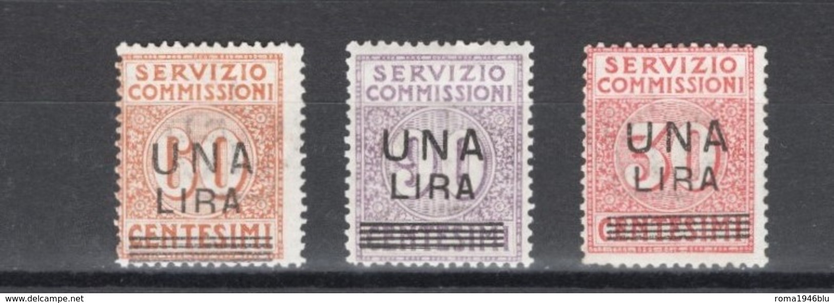 REGNO 1925 SERVIZIO COMMISSIONI SERIE CPL.** MNH - Impuestos