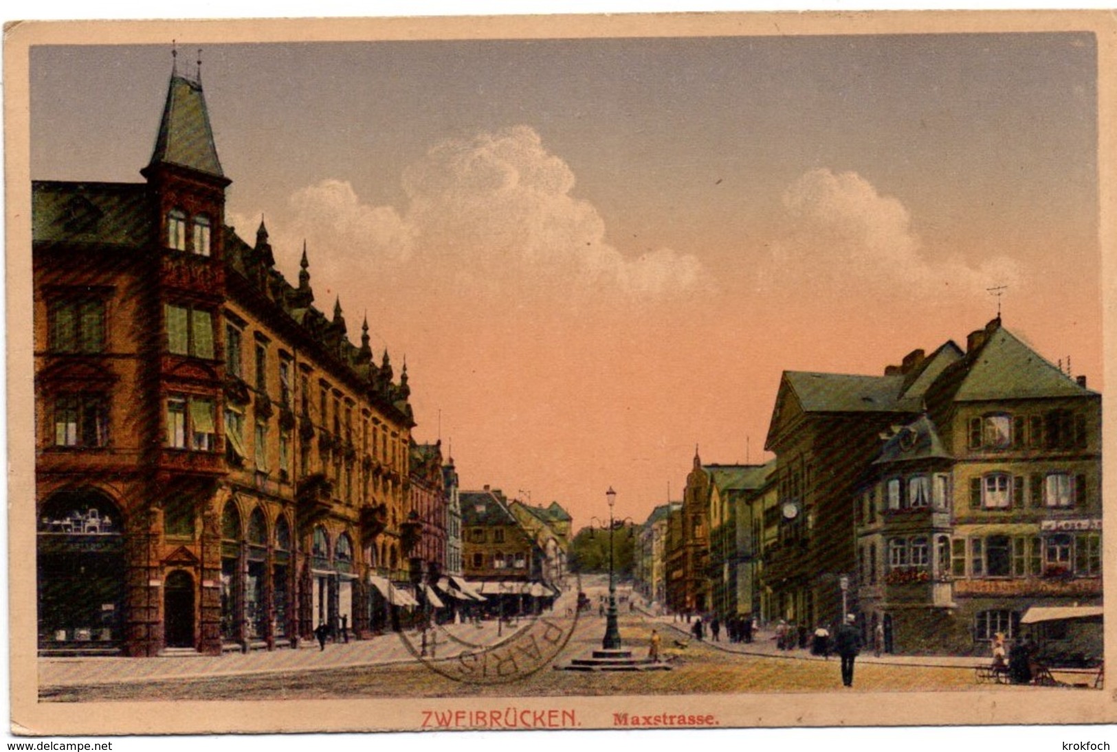 Zweibrücken - Maxstrasse 1926 - Verlag Emil Hartmann Strassburg - Zweibruecken