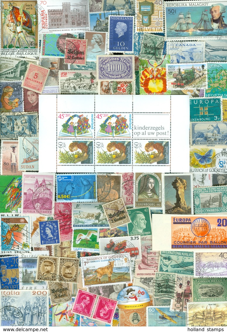 1 KILO TEMBRES DU MONDE SANS PAPIER A PROPOS 20.000 TEMBRES De CHARITE (197) - Vrac (min 1000 Timbres)