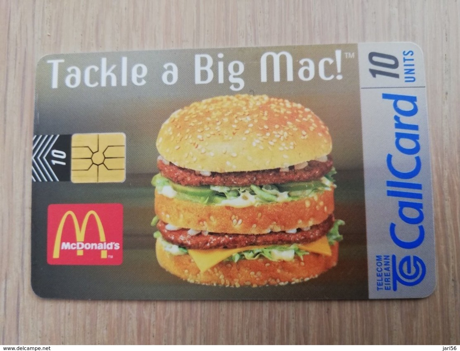 IRELAND /IERLANDE   CHIPCARD  10  UNITS     Big Mac! Mc Donalds      ** 2106** - Irlanda