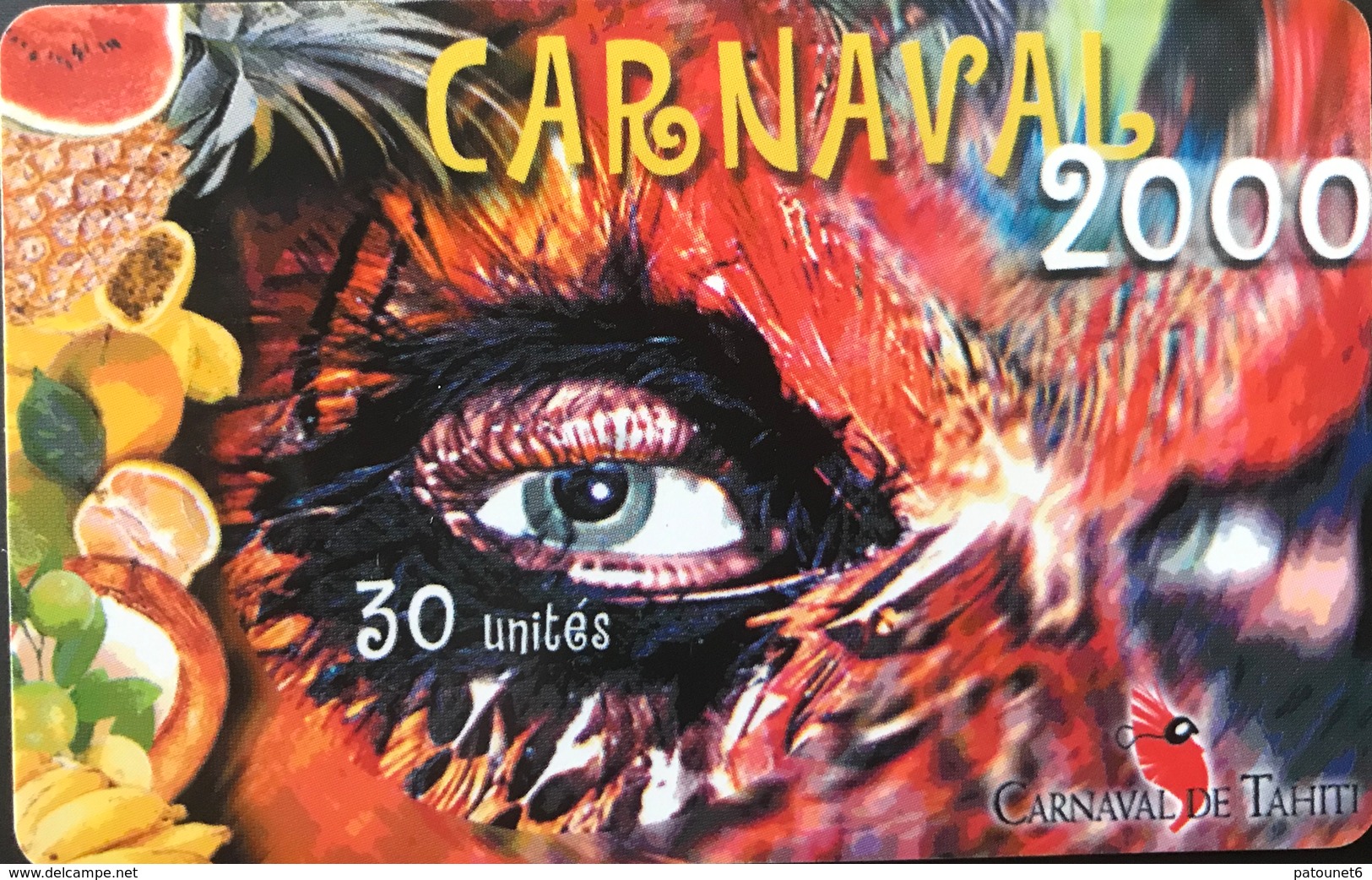 POLYNESIE FRANCAISE  -  PhoneCard  - Carnaval   -  30 Unités  - PF 104 - Polynésie Française