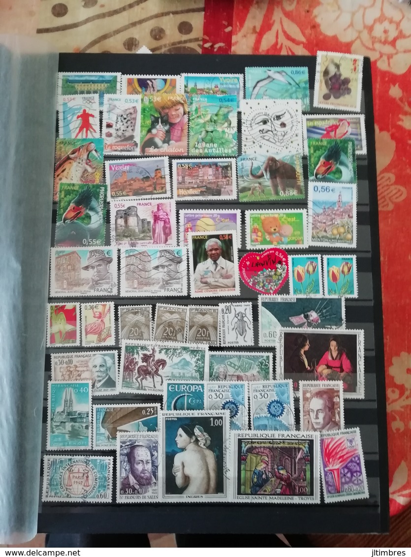 ALBUM De 2500 Timbres Oblitérés De FRANCE De Toutes époques - Collections (with Albums)