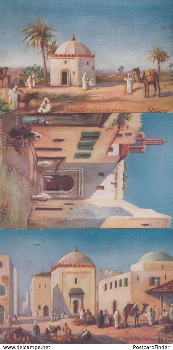 Morocco A Moorish Sainthouse 7428 Tucks Oilette Antique 3x Postcard S - Non Classificati