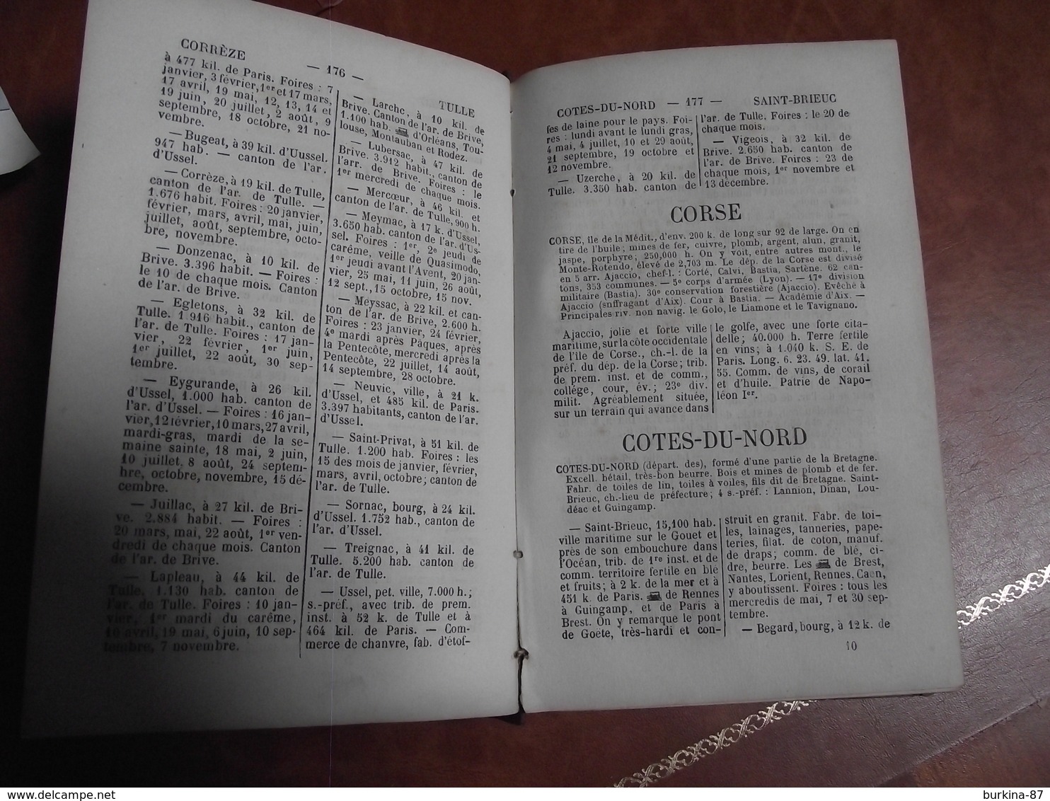 ALMANACH,Géographique et Commercial, 1875, J Jeuffrard