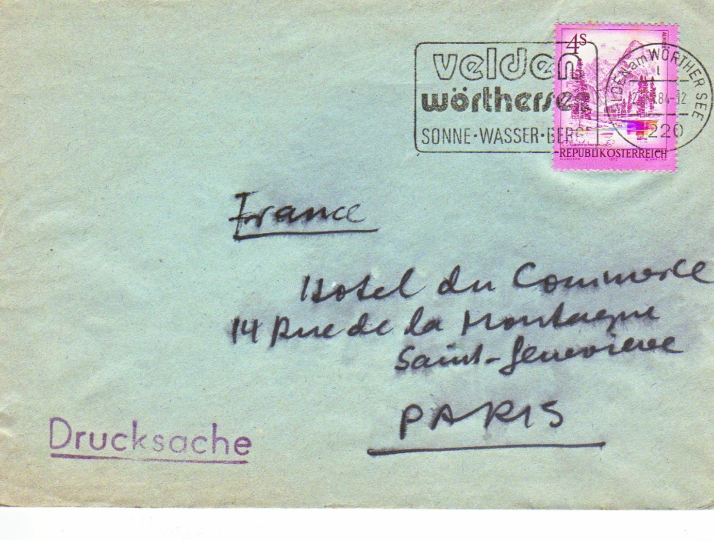 AUTRICHE : 1984 - Lettre Commerciale (Imprimé) Pour La France - Covers & Documents