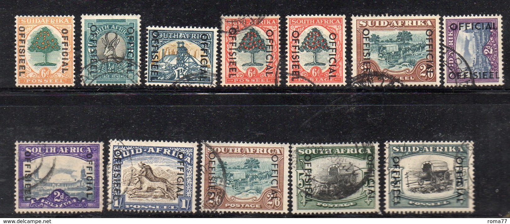 Q305 - SUD SOUTH AFRICA , Servizio : Piccolo Insieme Di Esemplari Soprastampati   (M2200) - Timbres De Service