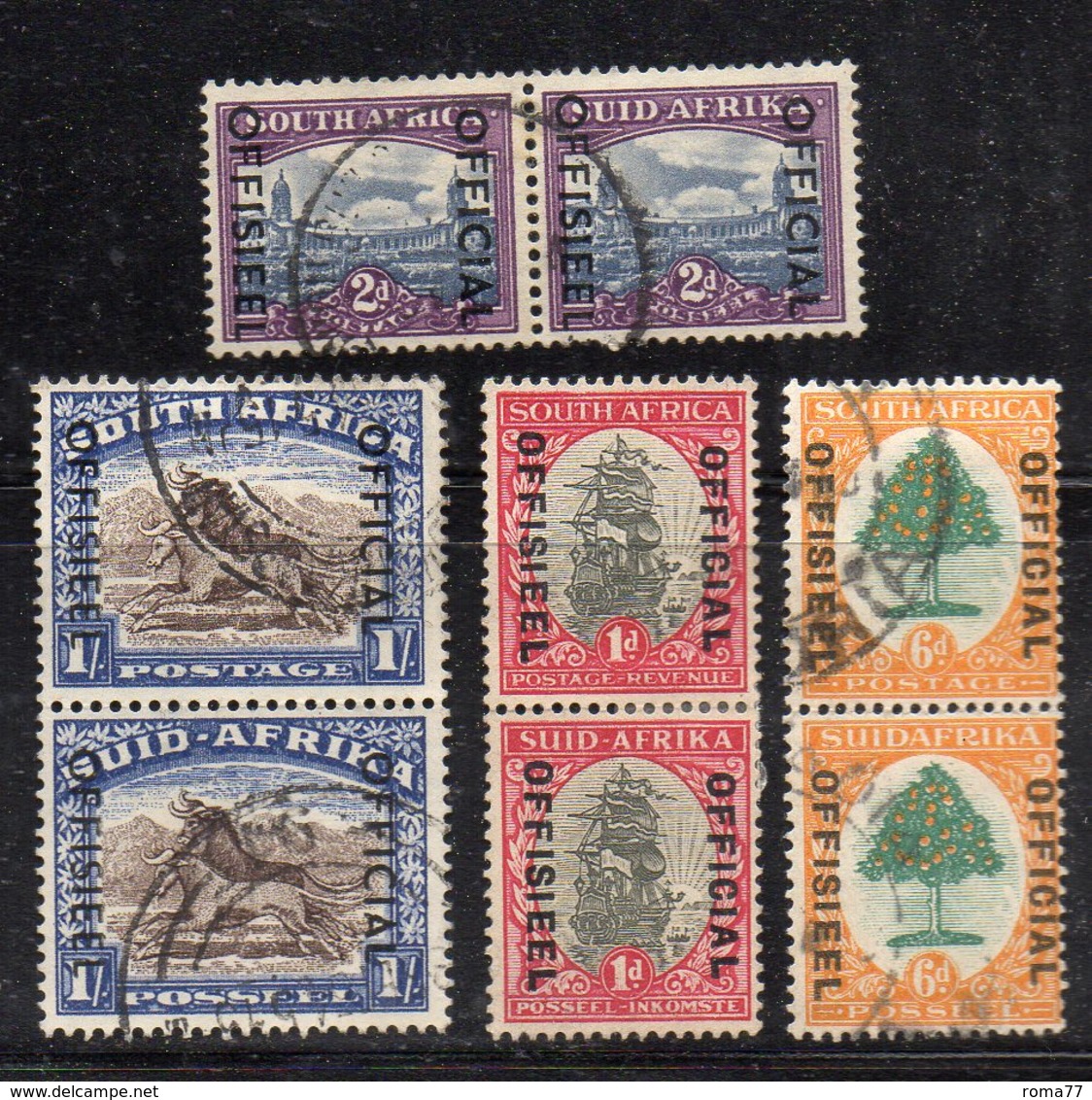 Q306A - SUD SOUTH AFRICA , Servizio Quattro Esemplari Soprastampati   (M2200) - Timbres De Service