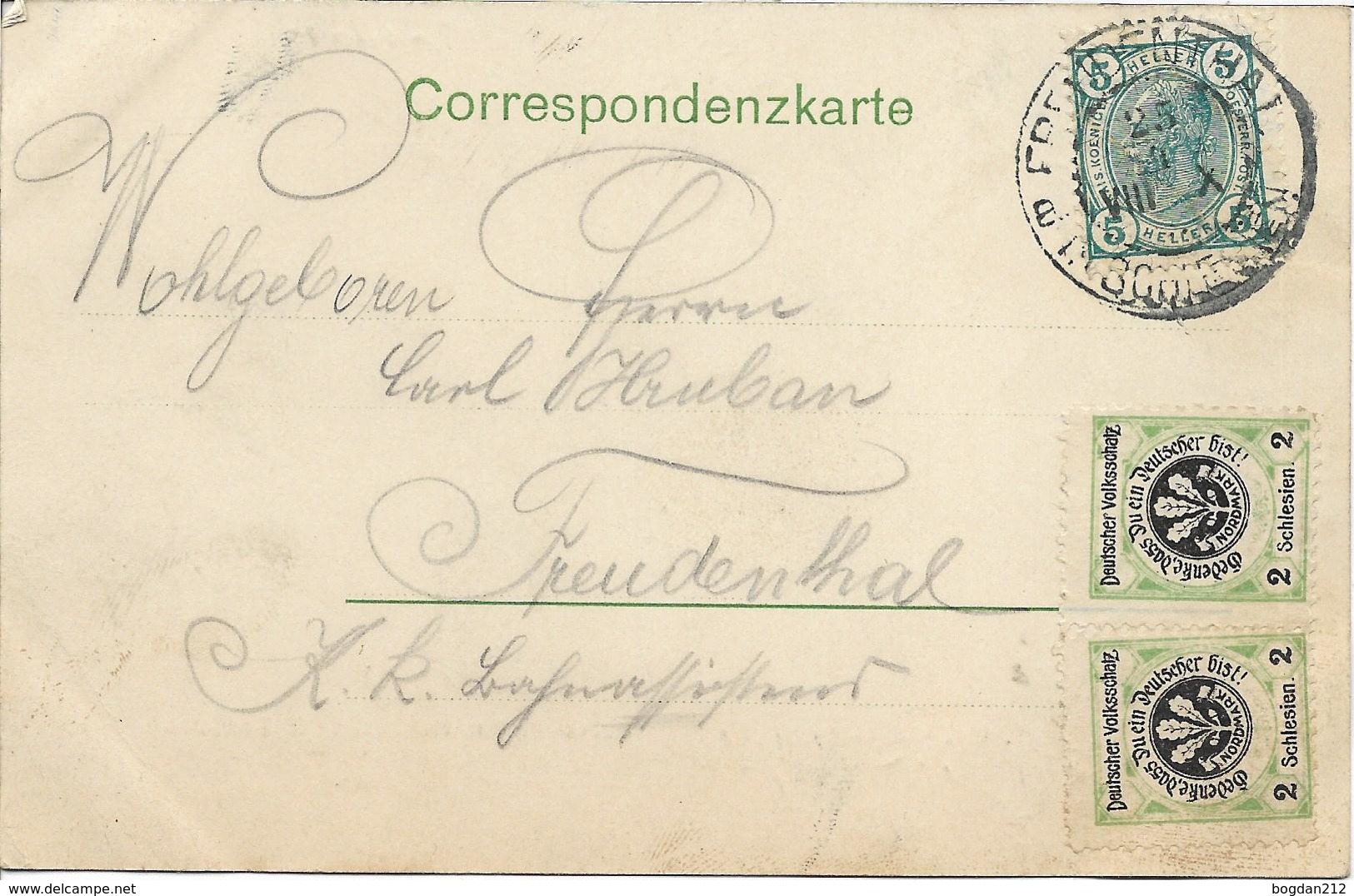 1900/05 - Nove Herminovy  Okres BRUNTAL , Gute Zustand , 2 Scan - Tchéquie