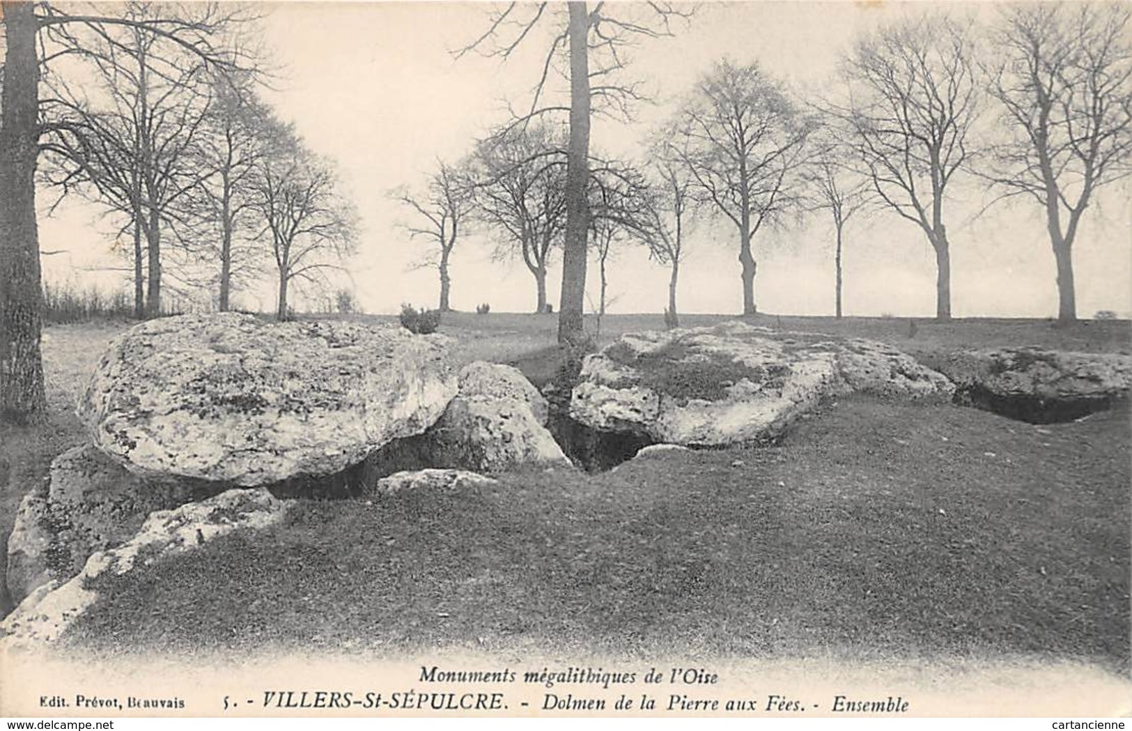 VILLERS SAINT SEPULCRE - Dolmen De La Pierre Aux Fées - Ensemble - Monument Mégalithique De L'oise - Autres & Non Classés