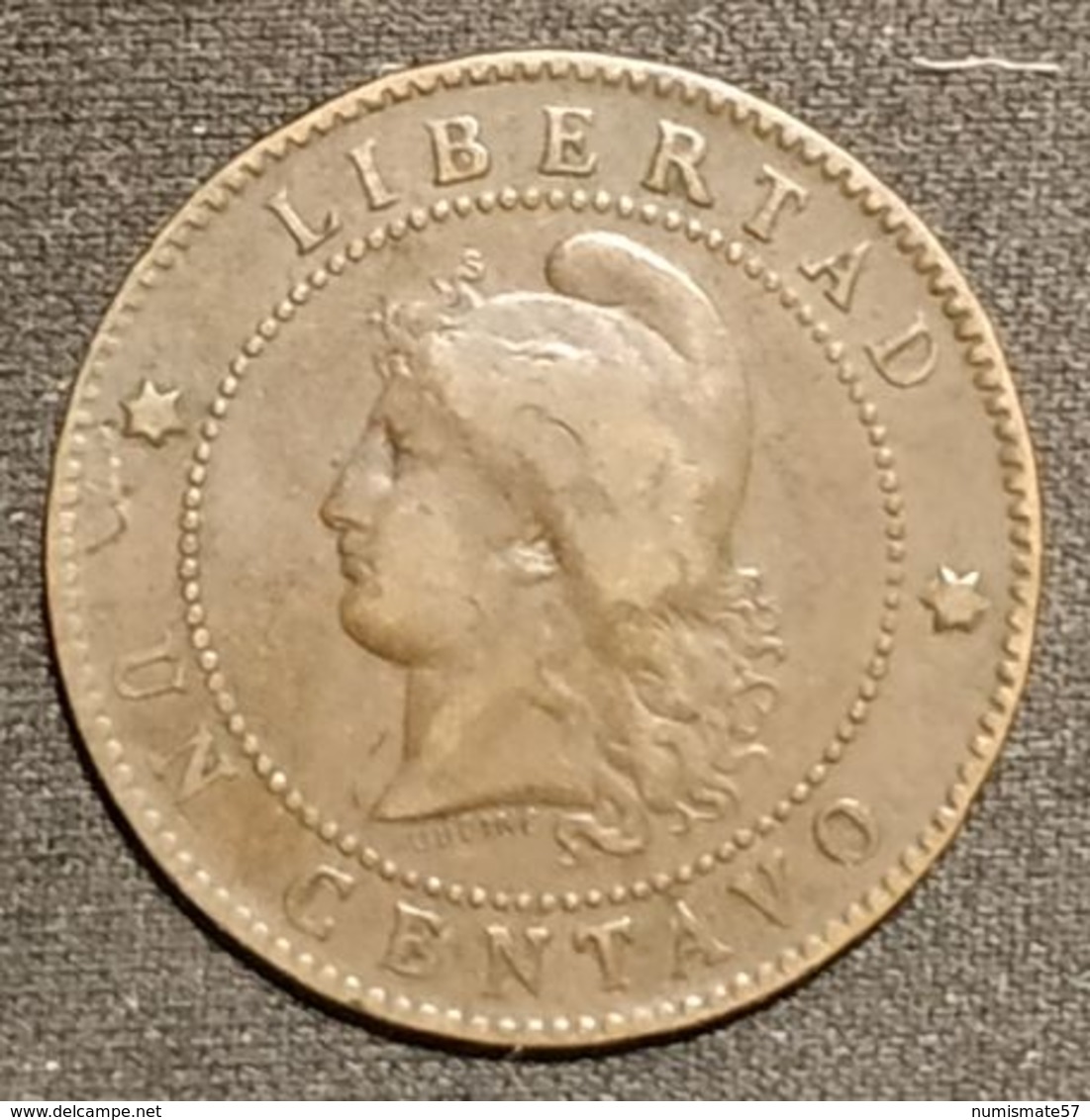 ARGENTINE - 1 UN CENTAVO 1884 - KM 32 - ( Argentina ) - Argentina