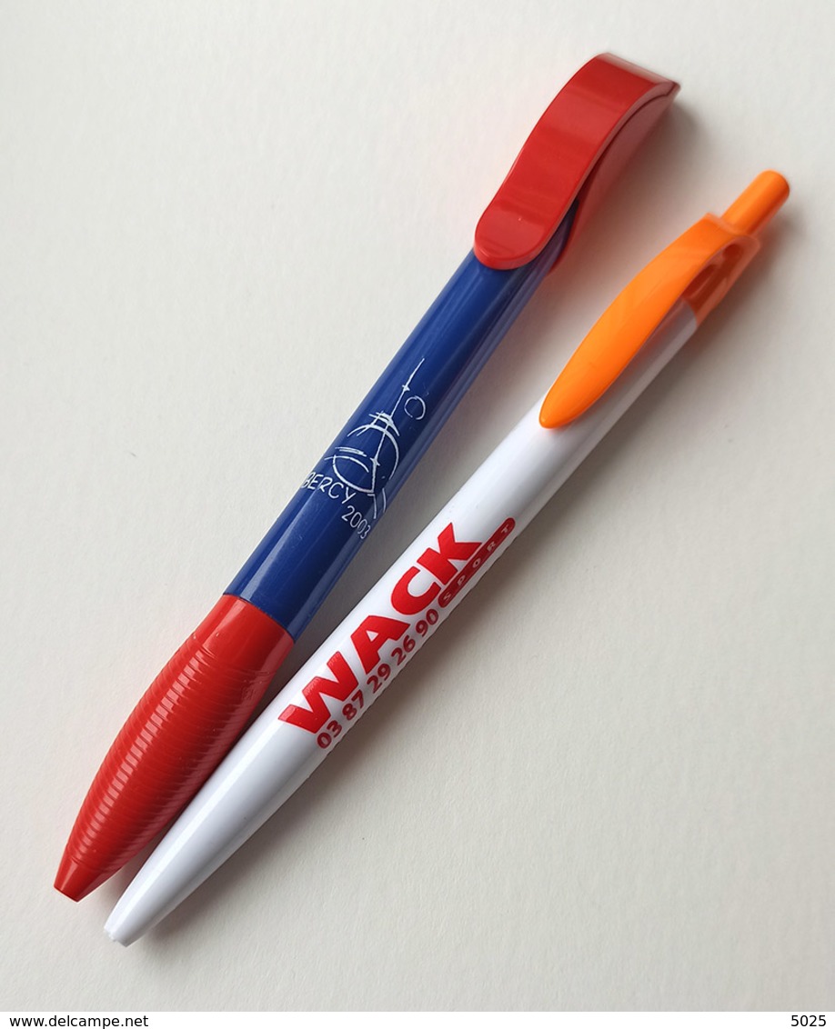 = FRANCE - Lot De 2 Stylos - Championnats Monde 2003 - Wack Sport - Tennis Table Tischtennis Tavolo - Tennis De Table