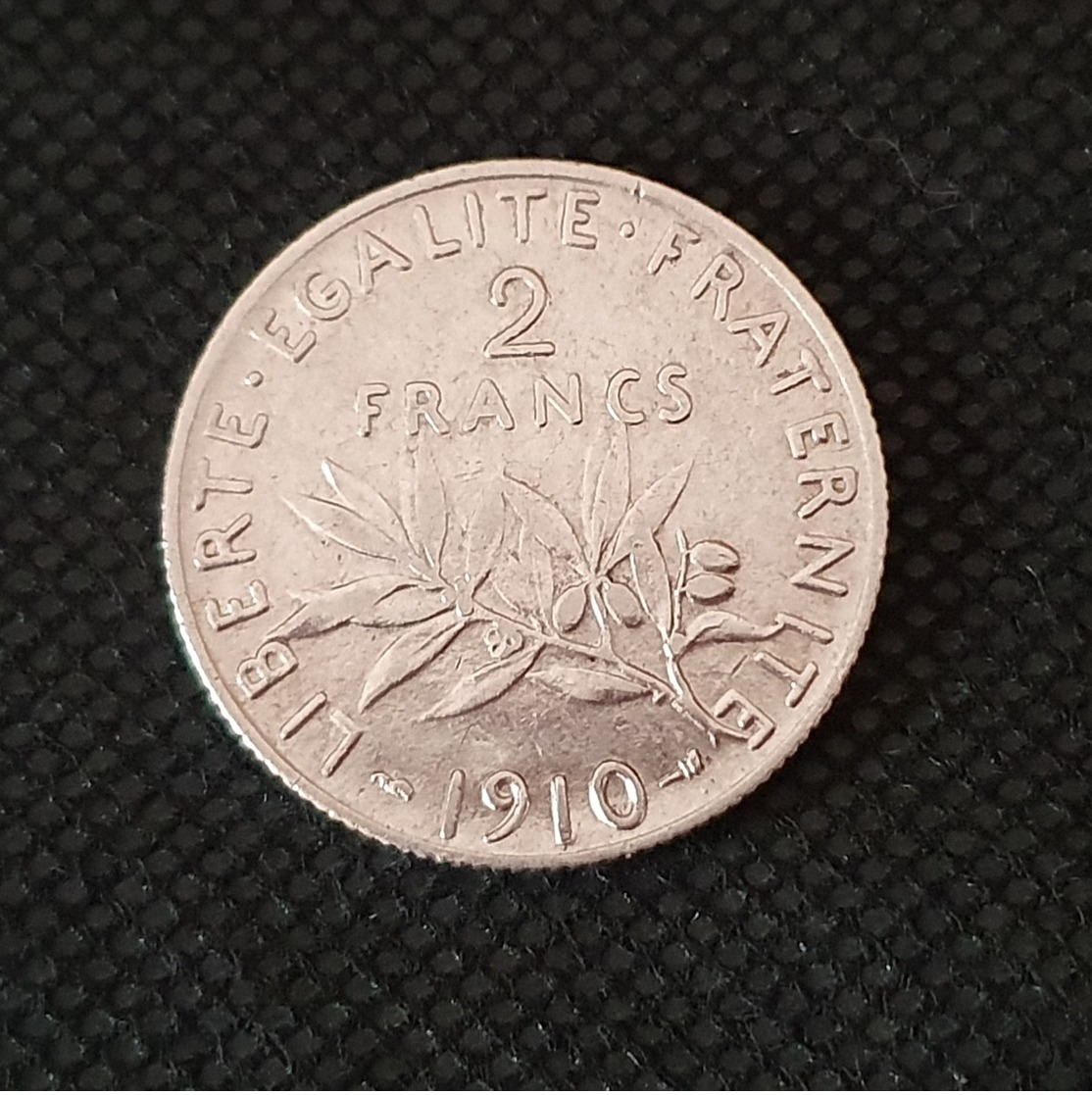 2 Francs Argent " Type Semeuse  " 1910 - Other & Unclassified