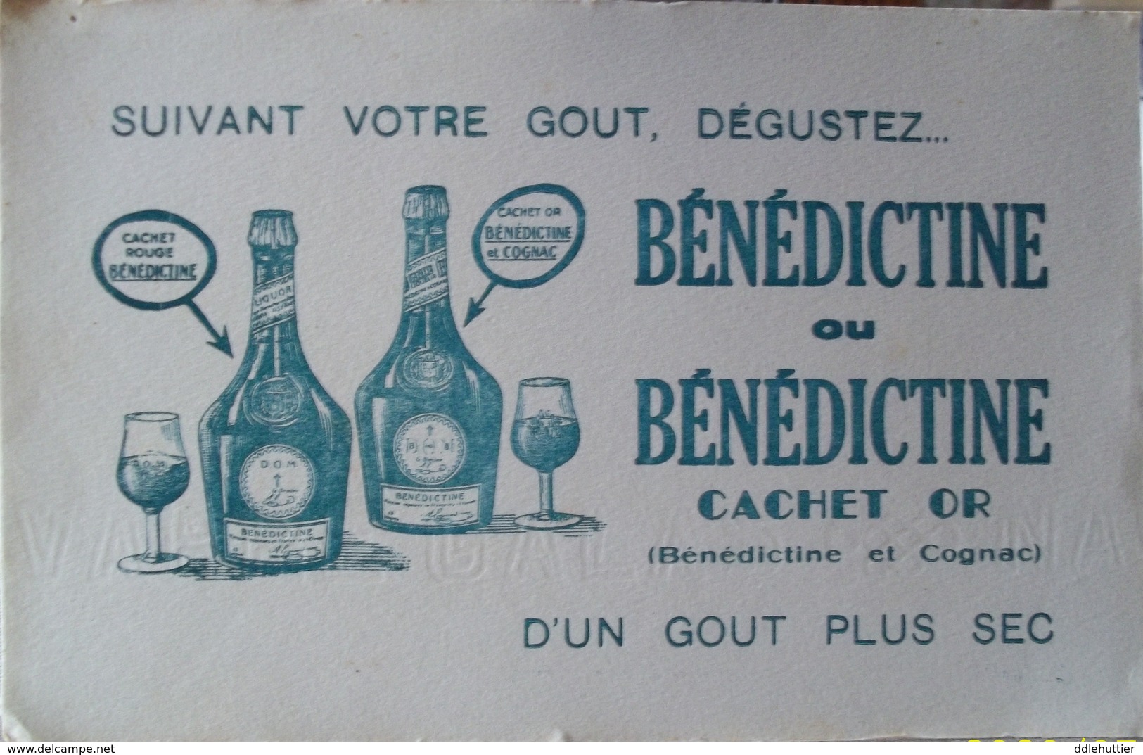 Buvard – BENEDICTINE – Cognac, Or, Fécamp - Liqueur & Bière