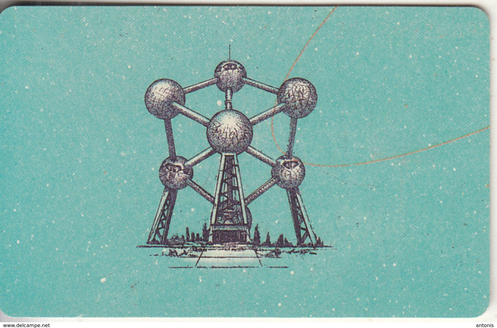 GERMANY(chip) - Here We Are/Belgium-Atomium(A 52 G), CN : 1209, Tirage %49000, 12/91, Used - A + AD-Serie : Pubblicitarie Della Telecom Tedesca AG