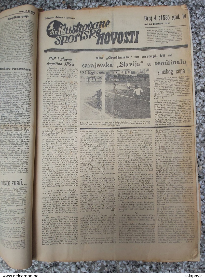 ILUSTROVANE SPORTSKE NOVOSTI 1939 UVEZANO 48 BROJEVA KINGDOM OF YUGOSLAVIA, BANDED 48 NUMBER  Rrare - Libros
