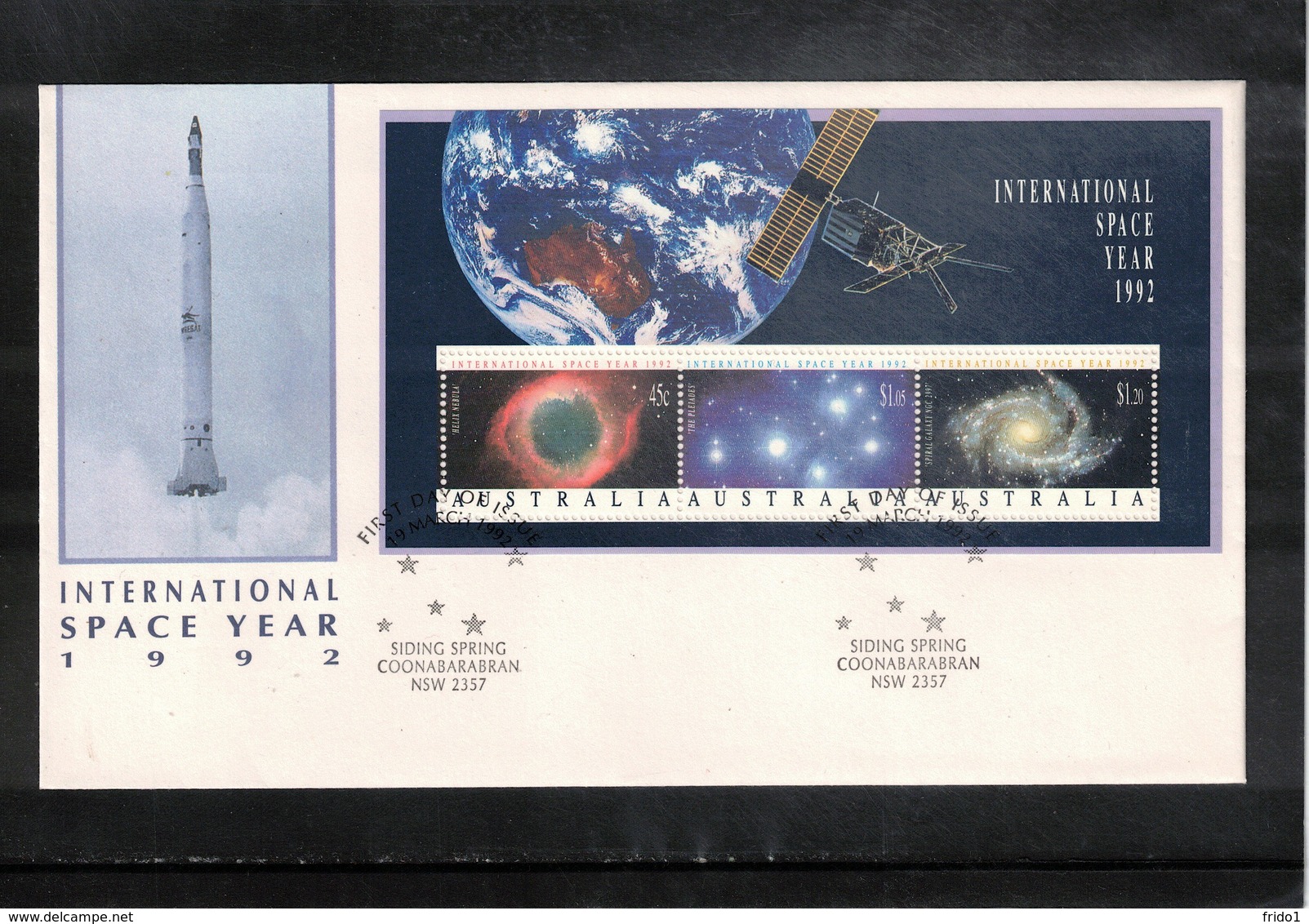 Australia 1992 Space / Raumfahrt International Space Year Block FDC - Oceania