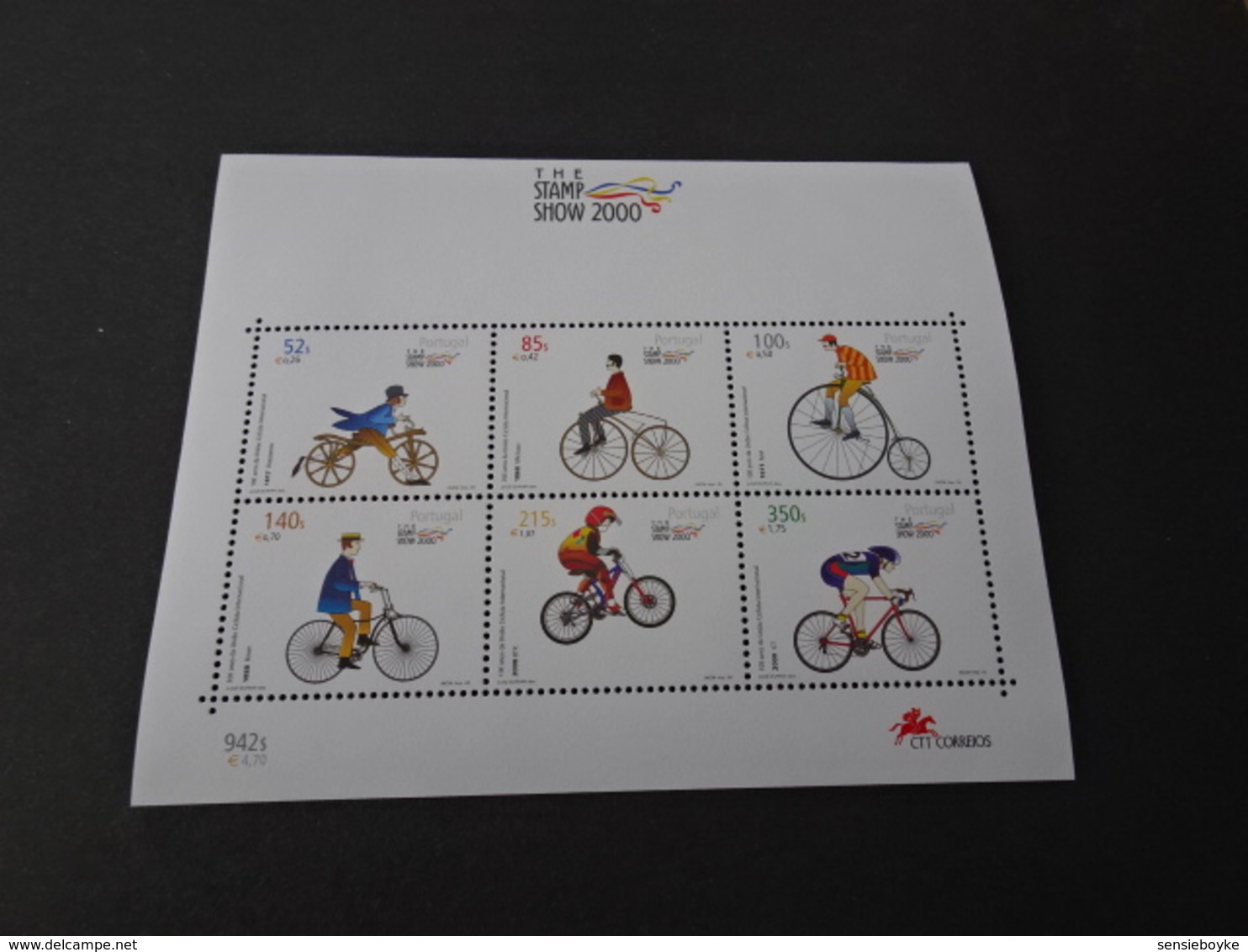 M10365 - Bloc MNH Portugal - 2000- The Stamps How - Bicycles - Blocs-feuillets